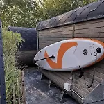 Luxus Schlaffass Und Tinyhouse Am Angeln Boot Sup Mit Sauna Und Jacuzzi