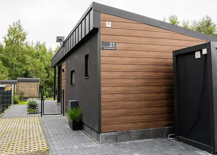 Apartman Luxus Schlaffass Und Tinyhouse Am Angeln Boot Sup Mit Sauna Und Jacuzzi